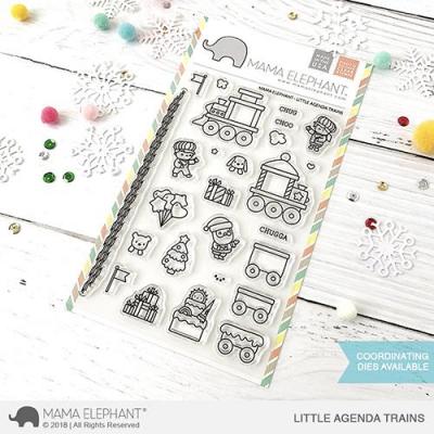 Mama Elephant Clear Stamps - Little Agenda Trains